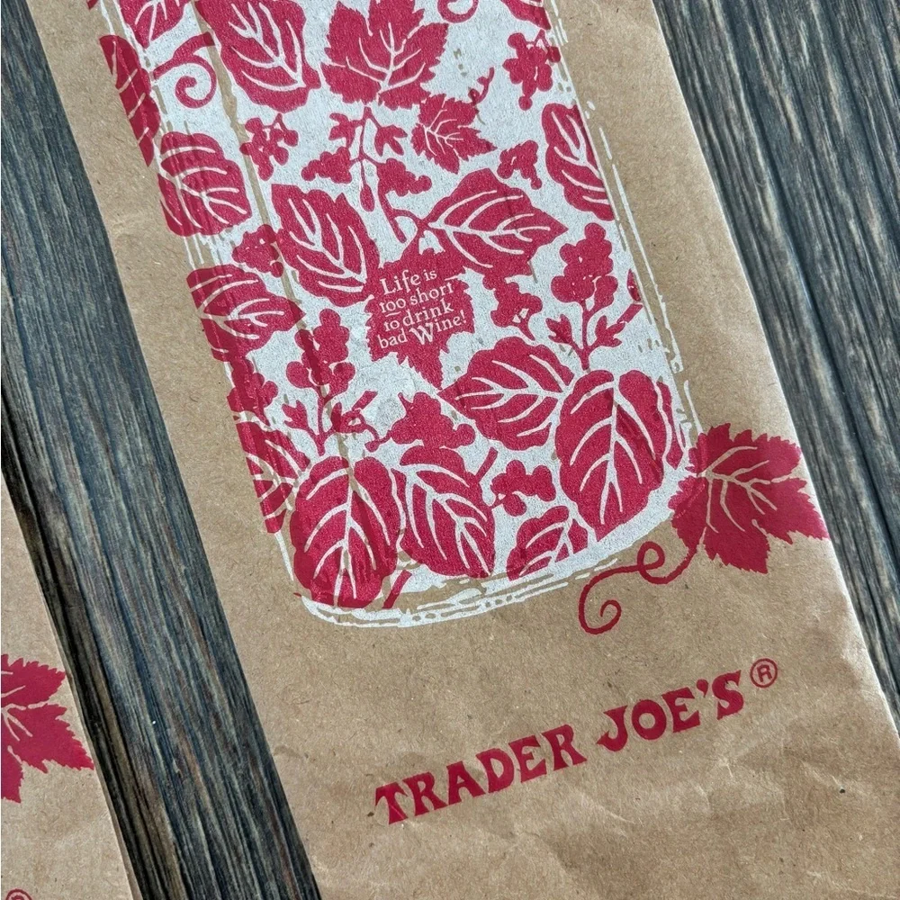 Trader Joe’s Empty Paper Shopping Grocery Bags (9), Wine Bags (2) Various Styles